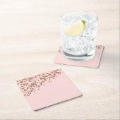 Rose Gold Glitzer und Rosa Untersetzer (Vor Ort)