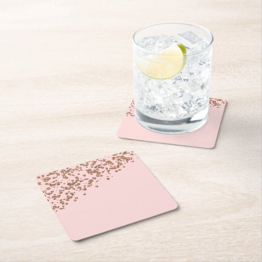 Rose Gold Glitzer und Rosa Untersetzer (Vor Ort)