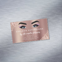 Rose Gold Glitzer und Sparkle Eyelash Extension