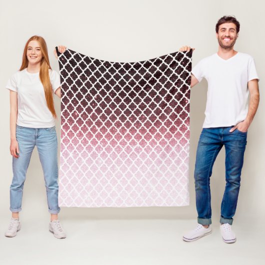 Rose Gold Glitzer und Spitze Fleecedecke (Beispiel)