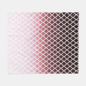 Rose Gold Glitzer und Spitze Fleecedecke (Vorderseite (Horizontal))