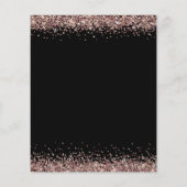 Rose Gold Glitzer Verlobung an der Grenze (Rückseite)