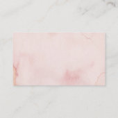 Rose Gold Glitzer Vielen Dank Visitenkarte (Rückseite)