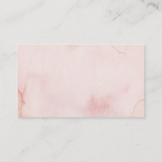 Rose Gold Glitzer Vielen Dank Visitenkarte (Rückseite)