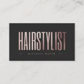 Rose Gold Glitzer Visitenkarte (Vorderseite)