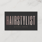 Rose Gold Glitzer Visitenkarte (Vorderseite)