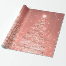 Rose Gold Glitzer Weihnachtsbaumen Urlaub 