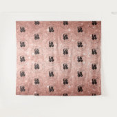 Rose Gold Glitzer Wiederholung des Fotos Hintergru Wandteppich (Vorderseite (Horizontal))