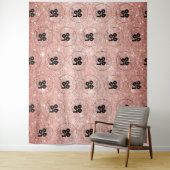 Rose Gold Glitzer Wiederholung des Fotos Hintergru Wandteppich (Beispiel)