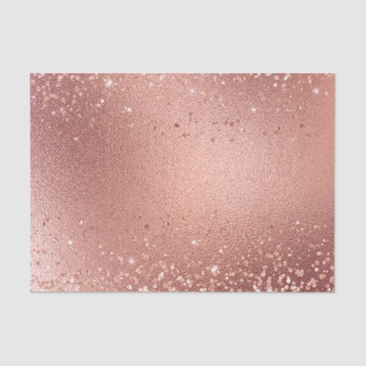 Rose Gold Glitzy Glitzer Sparkle Seidenpapier (Vorderseite)