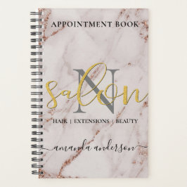 Rose Gold & Gold Salon Terminkalender Planer