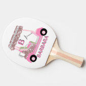 Rose Gold Golf Cart Name Tischtennis Schläger (Seitenansicht)