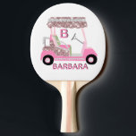 Rose Gold Golf Cart Name Tischtennis Schläger<br><div class="desc">Warum sollte der Tischtennisspieler nicht auch Liebe haben, Golf zu spielen? Golf Gal - Fun Glitz Glam Rose Gold Diamond Cart - nur ein bisschen "über die Spitze", aber bereit zum Laufen - Golfball - Das ist ein tolles Geschenk für Golfliebhaber - Spaß / unverwechselbar / einzigartig. Und mit einem...</div>