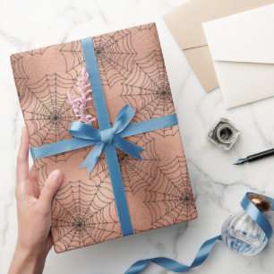 Rose Gold Gothic Halloween Geschenkpapier