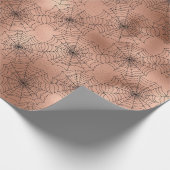 Rose Gold Gothic Halloween Geschenkpapier (Ecke)