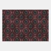 Rose Gold Gothic Halloween Geschenkpapier Set (Vorderseite)