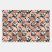 Rose Gold Gothic Halloween Geschenkpapier Set (Vorderseite)