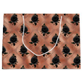 Rose Gold Gothic Halloween Große Geschenktüte (Vorderseite)