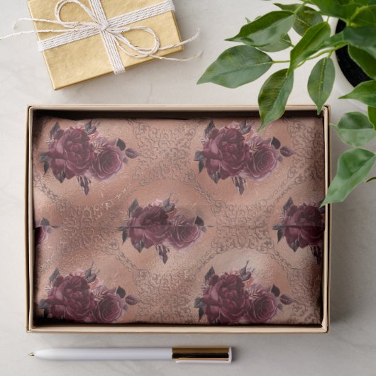 Rose Gold Gothic Halloween Seidenpapier (Geschenk)
