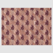 Rose Gold Gothic Halloween Seidenpapier (Vorderseite)