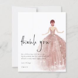 Rose Gold Gown Auburn Quinceañera Dank