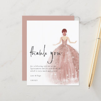 Rose Gold Gown Auburn Quinceañera Dank