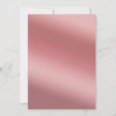 Rose Gold Gradient Elegant Chic Wedding Save The Date (Rückseite)