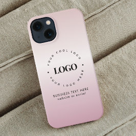 Rose Gold Gradient Firmenbenutzerdefiniertes Logo  iPhone 13 Hülle