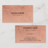 Rose Gold Gradient Glitzer Visitenkarte (Vorne/Hinten)