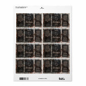 Rose Gold Grau Glitzer Serum Label (Vorne)