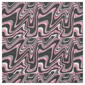 Rose Gold Grau Wirbel Muster Stoff (Muster)