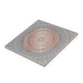 Rose Gold Graue Mandala Fliese (Seite)