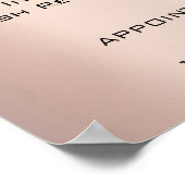 Rose Gold Gray Makeup Eyes Lashes Preise Poster (Ecke)