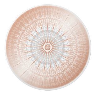 Rose Gold Gray Mandala Keramikknauf