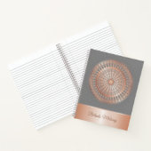Rose Gold Gray Mandala Notizblock (Innenseite)
