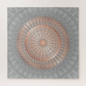 Rose Gold Gray Mandala Puzzle (Vertikal)