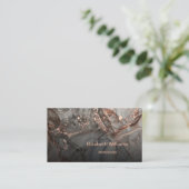 Rose Gold Gray Tinte Scan QR Code Visitenkarte (Stehend Vorderseite)