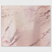 Rose Gold grungy Abstrakt Marble Stone Pinsel Geschenkpapier (Flach)