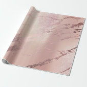 Rose Gold grungy Abstrakt Marble Stone Pinsel Geschenkpapier (Ungerollt)
