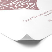 Rose Gold haben wir in Paaren Nikkah Poster erstel (Ecke)