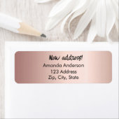 Rose Gold haben wir neue Rücksendeadresse verschob (Insitu)