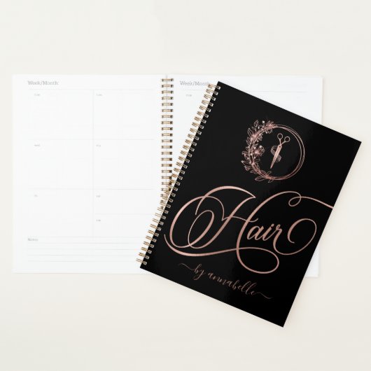Rose Gold Hair Logo Terminkalender  Planer (Anzeige)