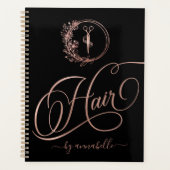 Rose Gold Hair Logo Terminkalender  Planer (Vorderseite)