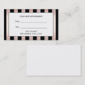 Rose Gold Hair Salon Ernennung Erinnerung Terminkarte (Vorne/Hinten)