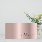 Rose Gold Hair Stylist Script Geschenkgutschein (Stehend Vorderseite)