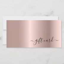 Rose Gold Hair Stylist Script Geschenkgutschein