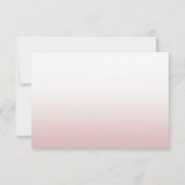 Rose Gold Handgeschriebene Skriptname Template Ele Mitteilungskarte (Rückseite)