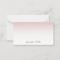 Rose Gold Handgeschriebener Skriptname Elegante Vo