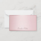 Rose Gold Handschrift Elegante Moderne Vorlage (Rückseite)