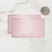 Rose Gold Handschrift Elegante Moderne Vorlage (Vorderseite/Rückseite Beispiel)